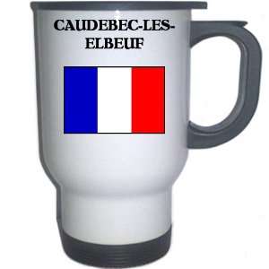  France   CAUDEBEC LES ELBEUF White Stainless Steel Mug 