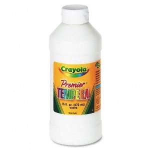  Crayola® Premier Tempera Paint, White, 16 Ounces Office 