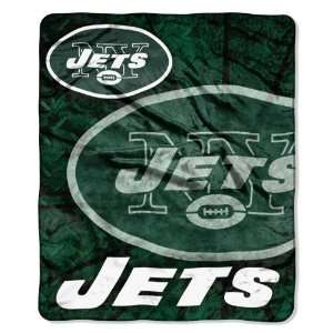  NFL New York Jets ROLL OUT 50x60 Raschel Throw Sports 