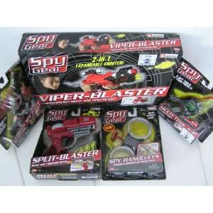 Spy Gear Bundle   Viper Blaster, Split Blaster, Spy Handcuffs with 