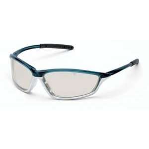  Shock Safety Glasses Trans Blue/silver, Lens, Indoor 