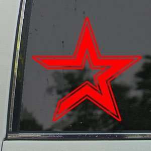   Red Decal Astros Logo Truck Window Red Sticker Arts, Crafts & Sewing