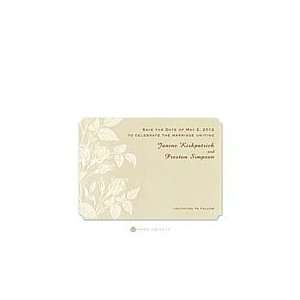   Beige Flowers Invitation Wedding Invitations