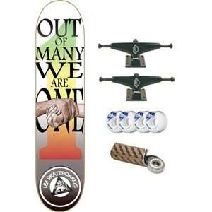  I&I Skateboard Unity   7.5 w/Mini Logo Wheels