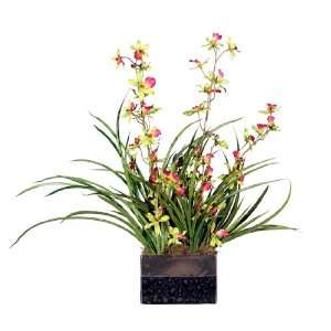  Artificial Potted Tiger Orchid Silk Flower Arrangement