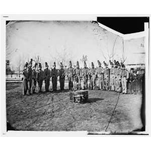   Corps, in shakoes and frogged jackets, at Washington