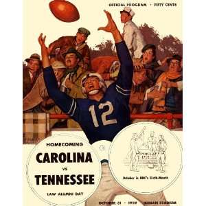  1959 North Carolina vs. Tennessee 36 x 48 Canvas Historic 