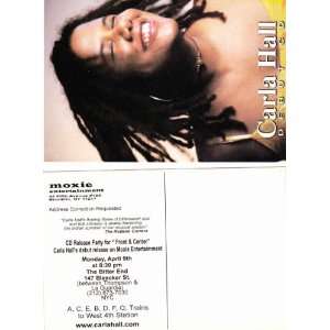 Carla Hall Front and Center Promo Postcard 2001 