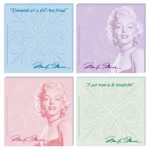  Marilyn Monroe Sticky Notes Set of 4 *SALE* Sports 