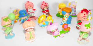 Lot of 14 different Strawberry Shortcake Vintage Miniatures Figures 