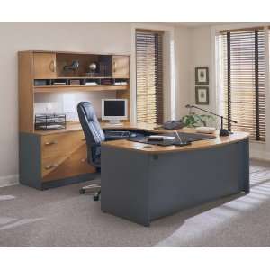   Office Furniture Set 3   Series C Natural Cherry Collection   Bush