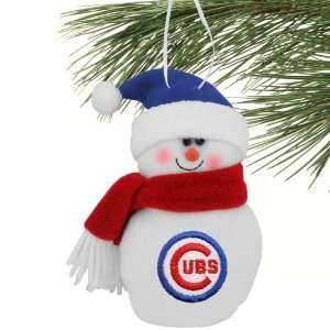  Chicago Cubs 6 Plush Snowman Ornament