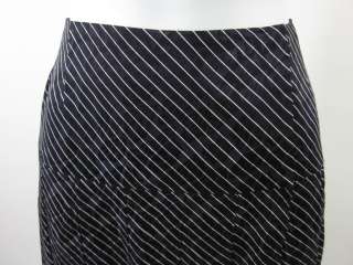 NORMA WALTERS Black White Striped Ankle Length Skirt 10  