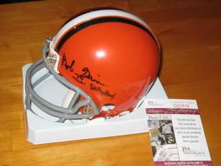 Bob Gain signed Cleveland Browns NFL Mini Helmet JSA  