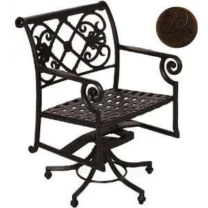   Swivel Pedestal Dining Chair Frame Only, Spice Patio, Lawn & Garden