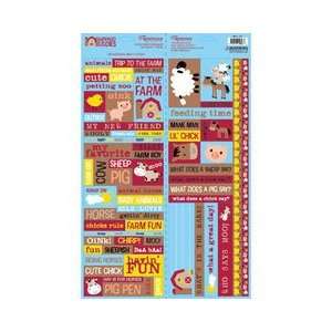   Sticker Sheet 4 1/2 Inch by 12 Inch, Quotes Arts, Crafts & Sewing