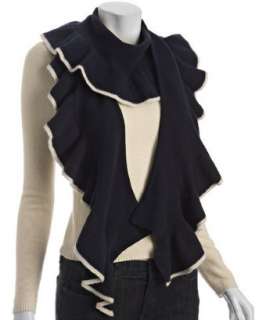 Autumn Cashmere peacoat cashmere tipped ruffle scarf   up to 