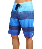 Reef   My Name Is Plaid Stripe Boardshort