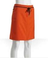 Diane Von Furstenberg carrot stretch wool zip adjustable pleat belted