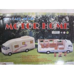 Die Cast Metal Motor Home Series Which Has Pull Back Action, Movable 