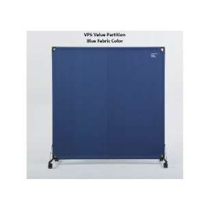  VP6 Portable Partition, 6 high x 6 long, Blue Fabric 