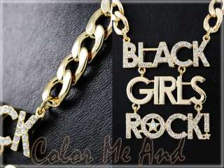 Black girls rock  Stone Pendant Necklace  