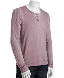 Gypsy 05 burgundy pigment dyed cotton modal long sleeve henley