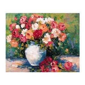  Vase of Roses by Yvette Strugis 8x6