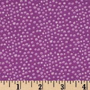  44 Wide Supporting Cast Dots Violet Fabric By The Yard 