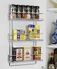 Organize It All 3 Tier Wall Mounted Spice Rack Chrome 1812