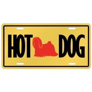    New  Lhasa Apso   Hot Dog  License Plate Dog