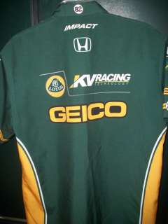   Official KV Racing Technology Lotus Crew Shirt Large Race worn  