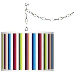  Technocolors Giclee Swag Style Plug In Chandelier