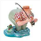 Whimsical Resin Adorable Cartoon bootys Fisherman with rod Figurine 5 