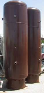 Used 500 gallon Vertical Compressed Air Receiver Tank  
