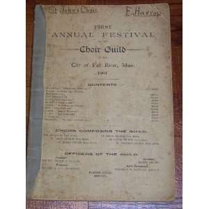   of the City of Fall River, Mass. 1901 Boston Parish Choir Books