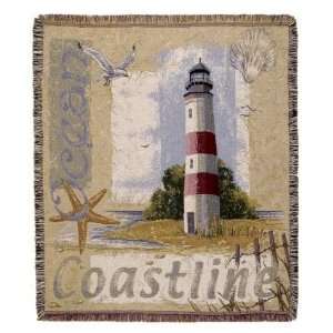  Coastline Decorative Deluxe Tapestry Blanket Throw USA 