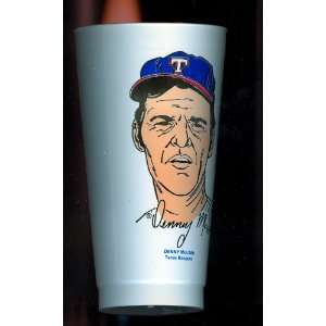  Denny McLain Texas Rangers 7 Eleven Baseball Cup