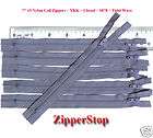 10 3 Nylon Coil Zipper Closed Bottom WHITE ykk items in ZIPPERSTOP 