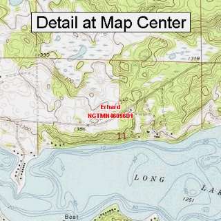 USGS Topographic Quadrangle Map   Erhard, Minnesota (Folded/Waterproof 