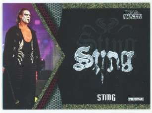 STING FACE PAINT CARD 10/60 TNA IMPACT 2009  