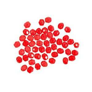  Czech Fire Polished Glass Opaque Red Round 3mm Beads Arts 