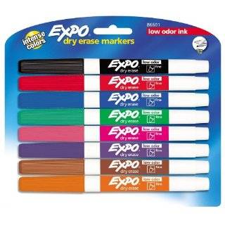  Expo Low Odor Chisel Tip Dry Erase Markers, 16 Colored 