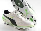 Puma King Finale FG White/Green/Black Soccer Futball Cleats Boots 