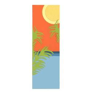  Sun, Palm And Water Border Laser Die Cut