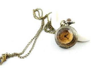 New Vintage Pocket Watch Pendant Necklace Small Size  