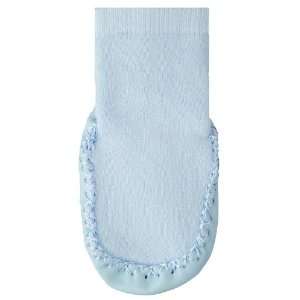    Non Skid Baby Slipper Socks (0, Light Blue) 
