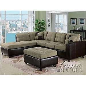 Acme Furniture Pebble Easy Rider and Espresso Bycast PU Sofa 2 Piece 