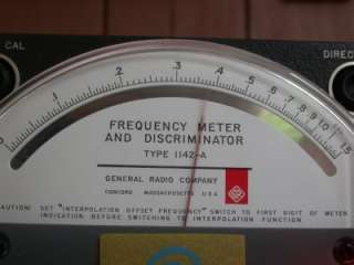 Working GENERAL RADIO 1142 A FREQUENCY METER Cambridge  