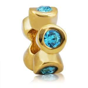  Soufeel Golden Flower with December Birthstone Style Gold 